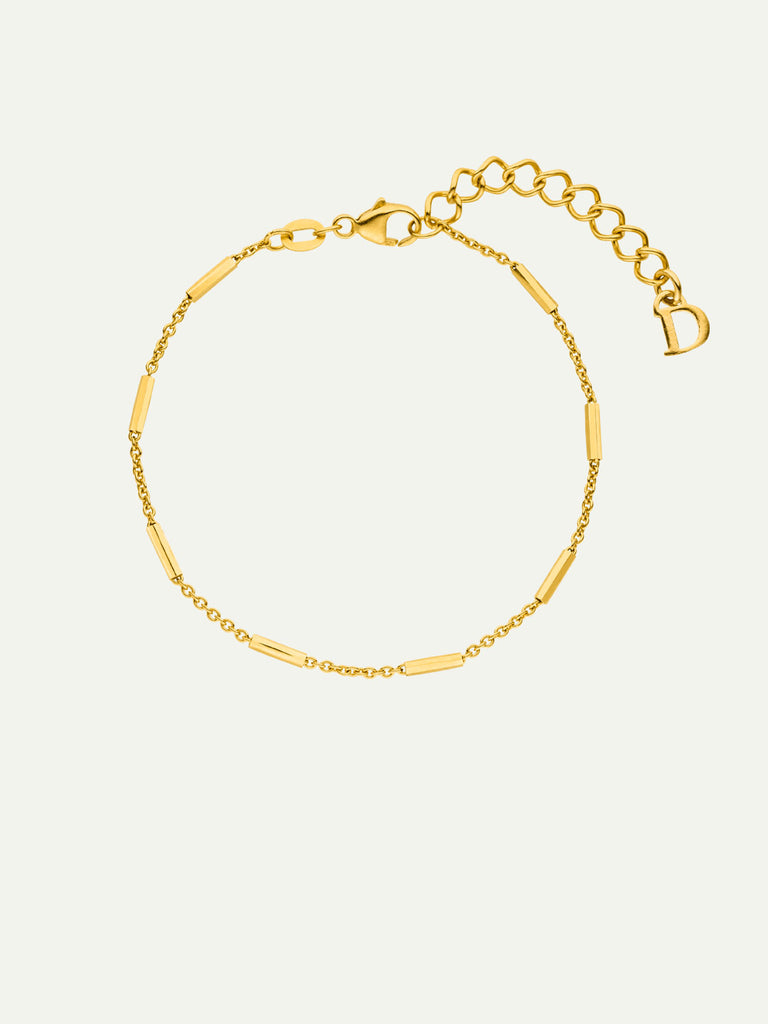 Zartes Armband mit Stäbchen Produktbild gold