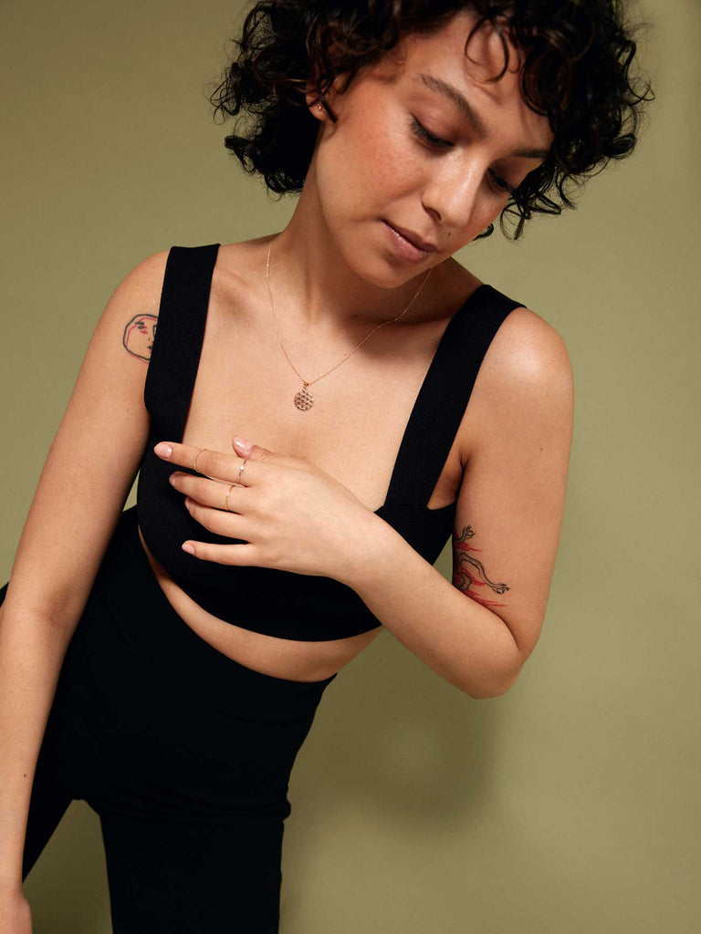 Flower of Life Halskette | 14k Echtgold | Anhänger Rund von DEAR DARLING BERLIN