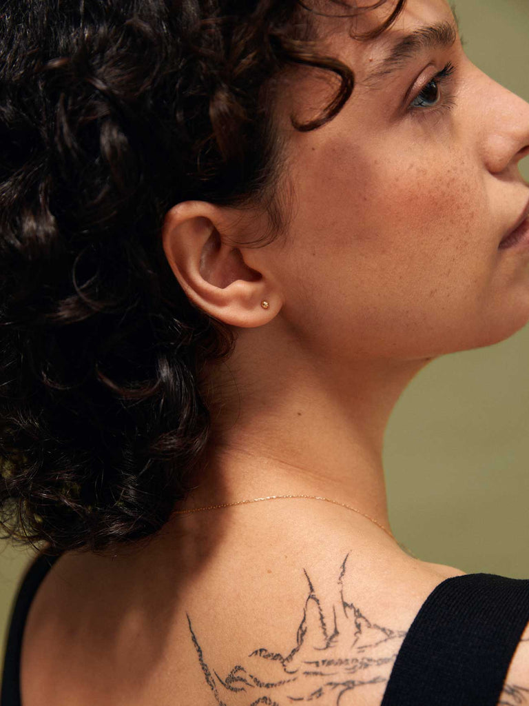 Nachhaltige 14k Echtgold Ohrringe Lovely Dot Earrings von DEAR DARLING BERLIN