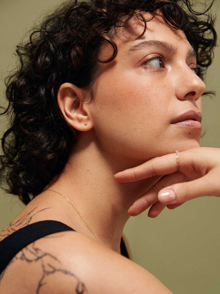 Nachhaltige 14k Echtgold Ohrringe Lovely Dot Earrings von DEAR DARLING BERLIN