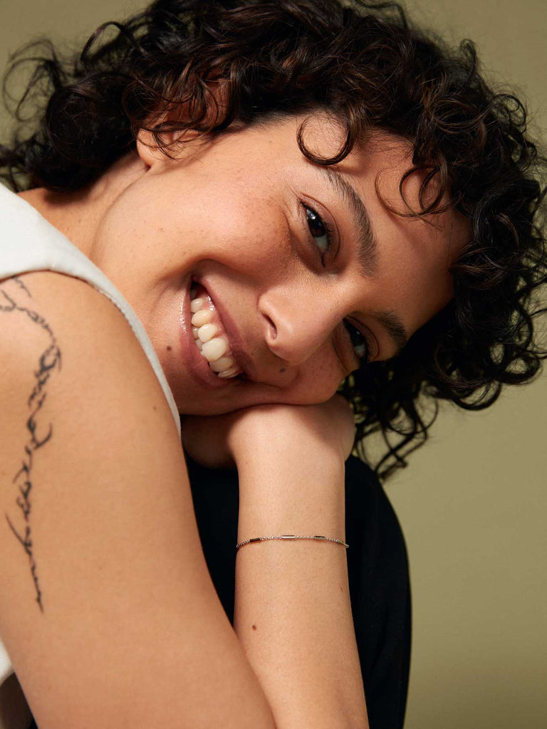 Zartes Armband mit Stäbchen | Goldarmband von DEAR DARLING BERLIN