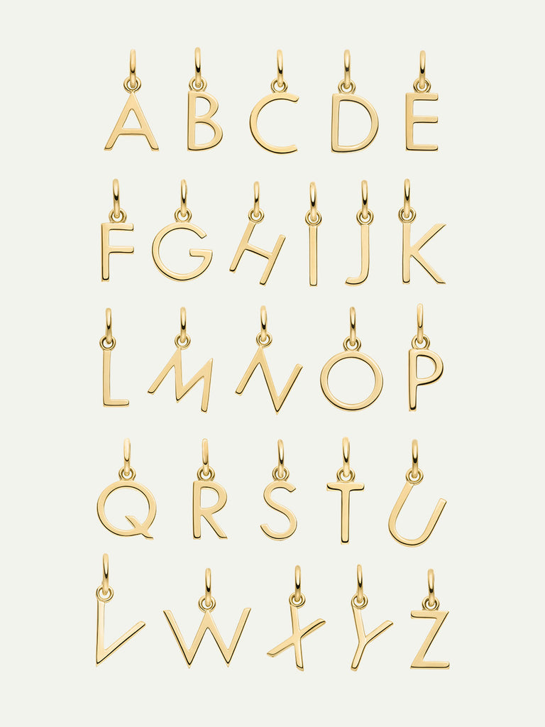 Anhänger mit Buchstaben | 14k Echtgold von DEAR DARLING BERLIN