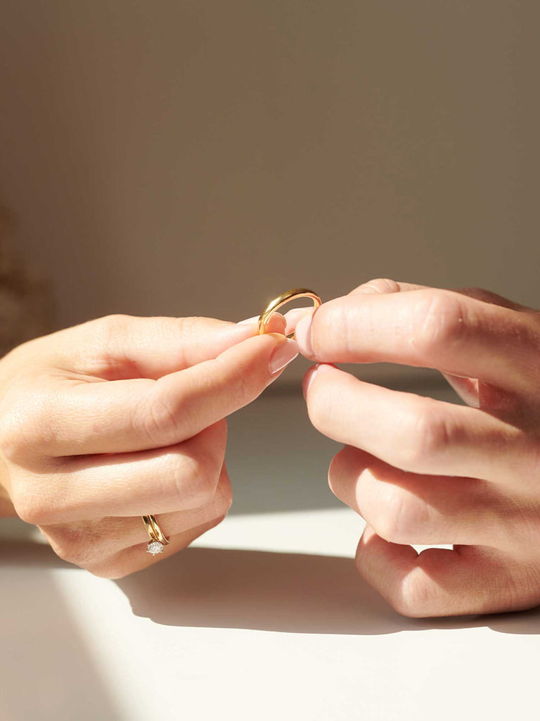 Nachhaltiger Ehering für Sie und Ihn | Echtgold & breit von DEAR DARLING BERLIN