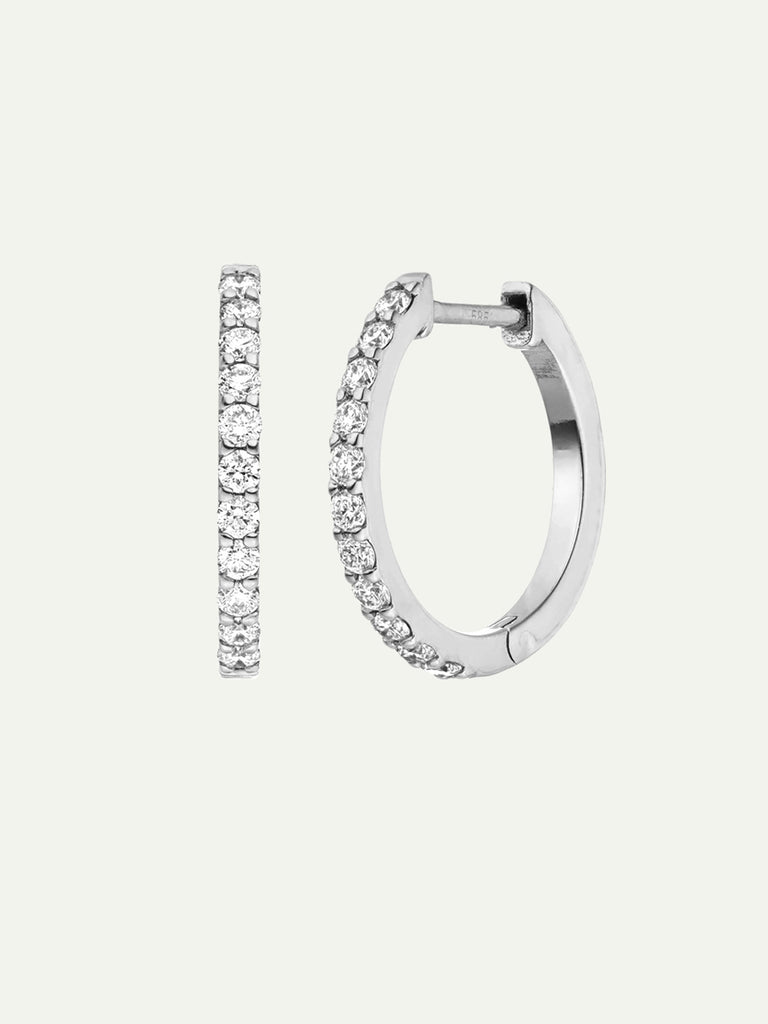 Lab Grown Diamond Huggies | 14k Echtgold | Diamant Creolen aus Gold von DEAR DARLING BERLIN