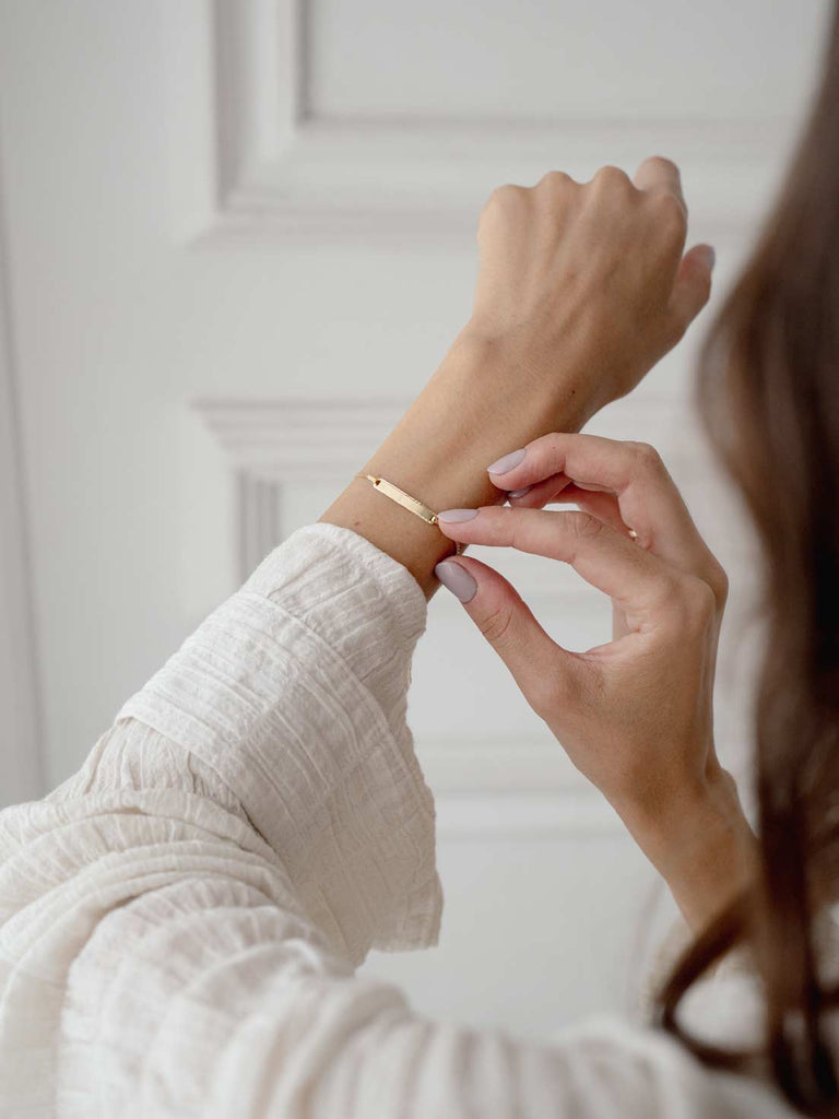 Armband Alba für Kinder mit Gravur | 14k Echtgold von DEAR DARLING BERLIN