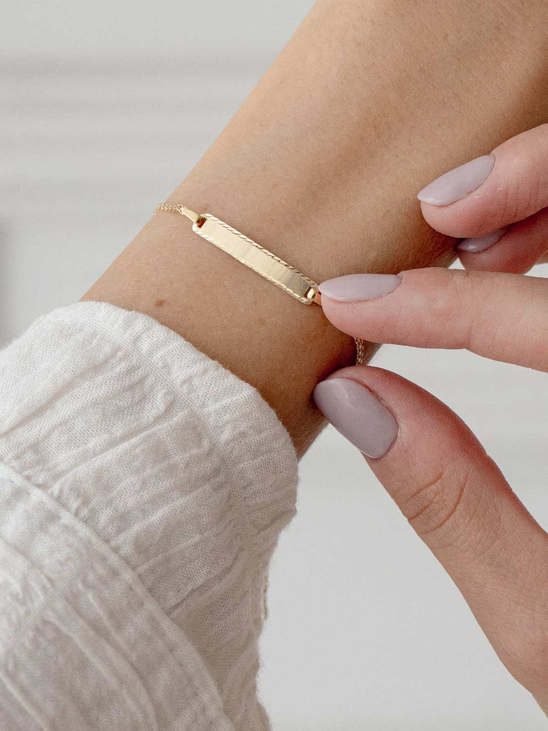 Armband Alba für Kinder mit Gravur | 14k Echtgold von DEAR DARLING BERLIN