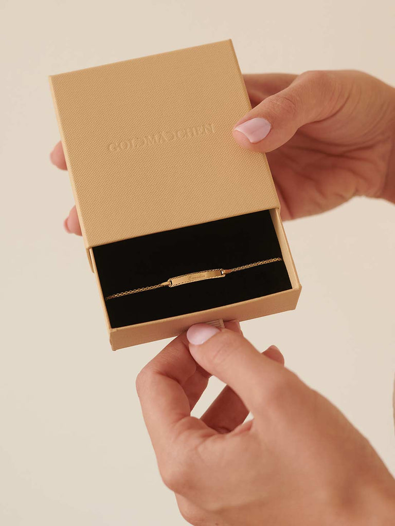 Armband Alba für Kinder mit Gravur | 14k Echtgold von DEAR DARLING BERLIN