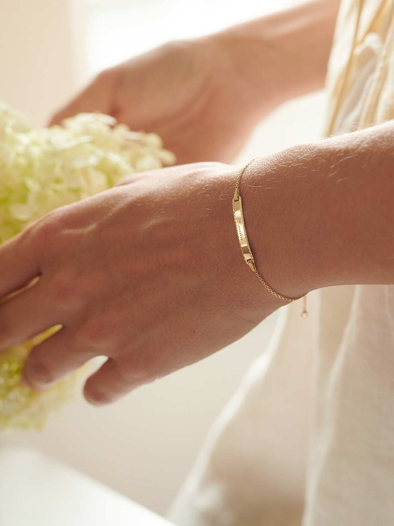 Armband Alba für Kinder mit Gravur | 14k Echtgold von DEAR DARLING BERLIN