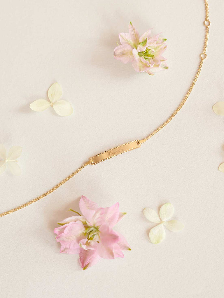 Armband Alba für Kinder mit Gravur | 14k Echtgold von DEAR DARLING BERLIN