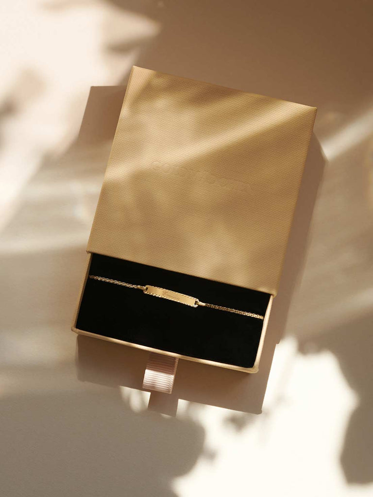 Armband Alba für Kinder mit Gravur | 14k Echtgold von DEAR DARLING BERLIN