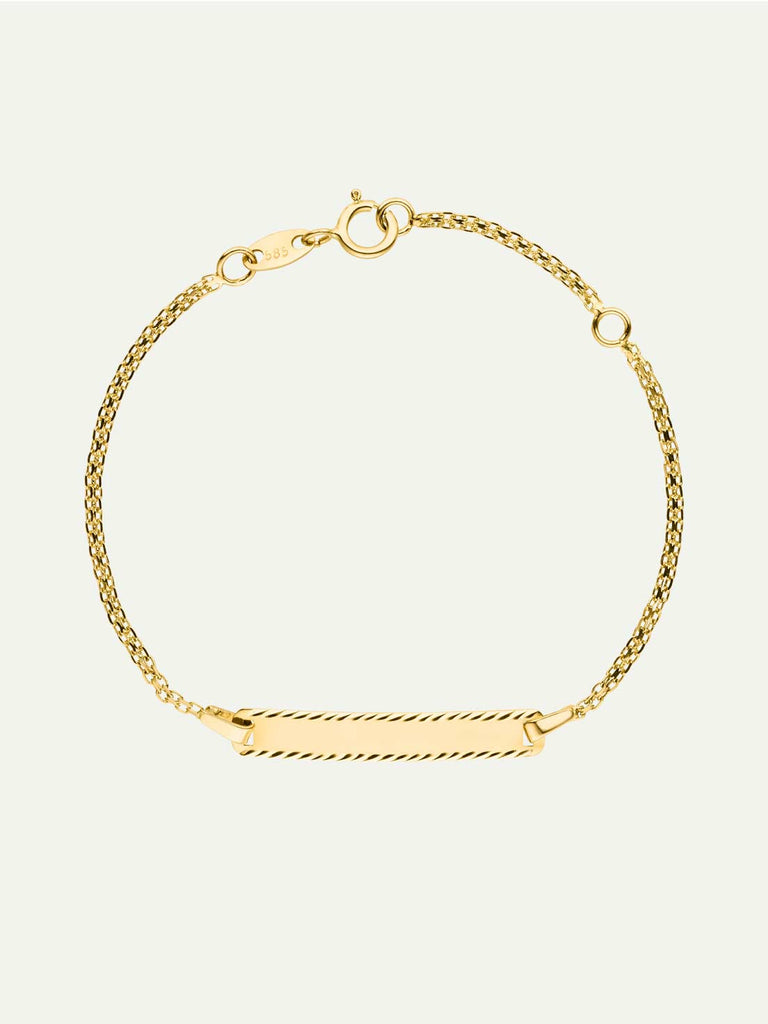 Armband Alba für Kinder mit Gravur | 14k Echtgold von DEAR DARLING BERLIN