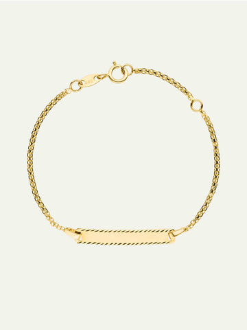 Armband Alba für Kinder mit Gravur | 14k Echtgold von DEAR DARLING BERLIN