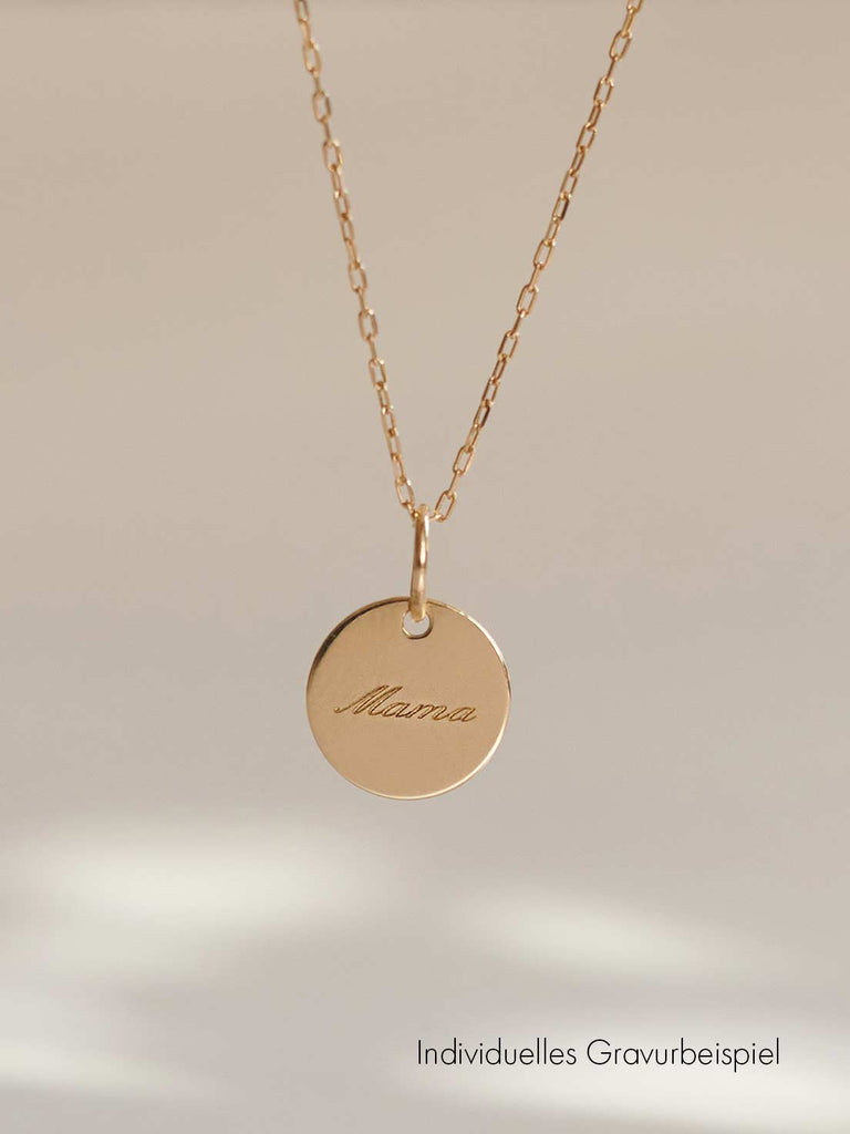 Anhänger mit Gravur Stella | Personalisierbar | 14k Gold von DEAR DARLING BERLIN