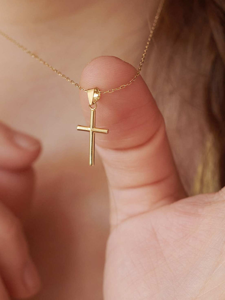 Kreuzkette für Kinder Eden | 14k Echtgold von DEAR DARLING BERLIN