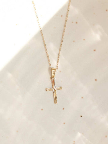 Kreuzkette für Kinder Libby | 14k Echtgold von DEAR DARLING BERLIN