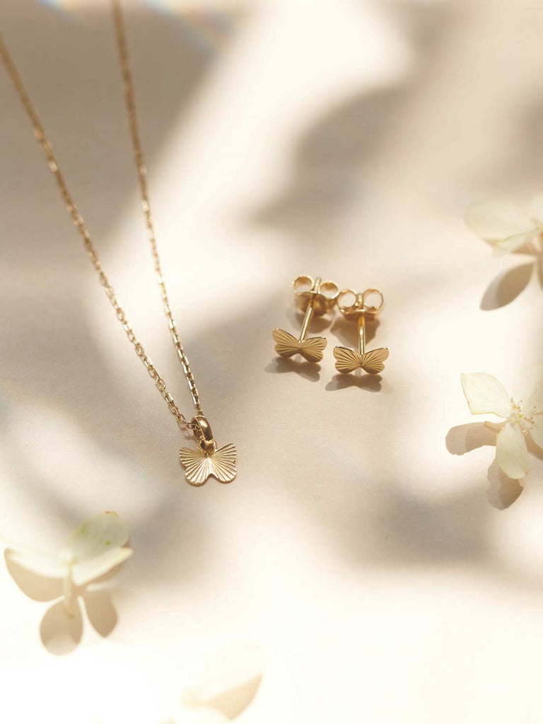 Kinderohrringe 14k Echtgold für Mädchen