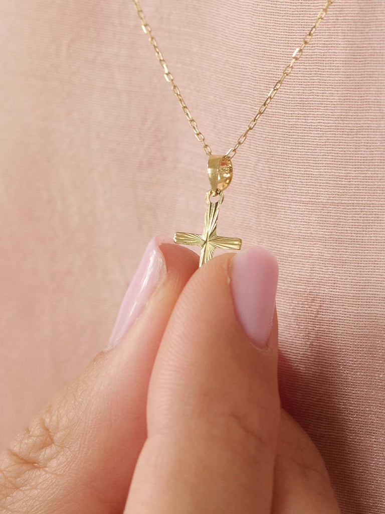 Kreuzkette für Kinder Libby | 14k Echtgold von DEAR DARLING BERLIN