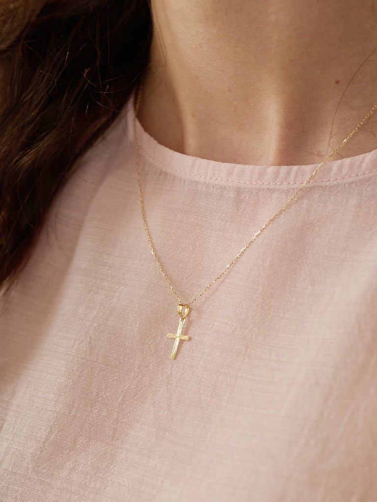Kreuzkette für Kinder Libby | 14k Echtgold von DEAR DARLING BERLIN