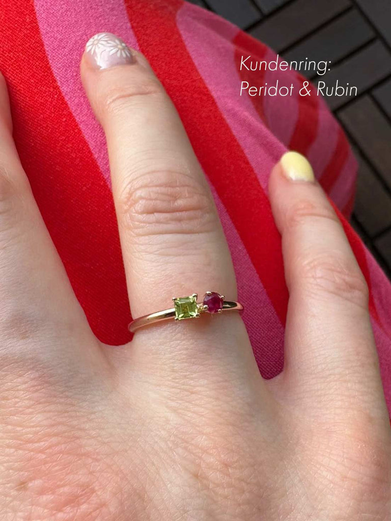 Ring Ophelia | Geburtsstein Ring Toi et Moi von DEAR DARLING BERLIN