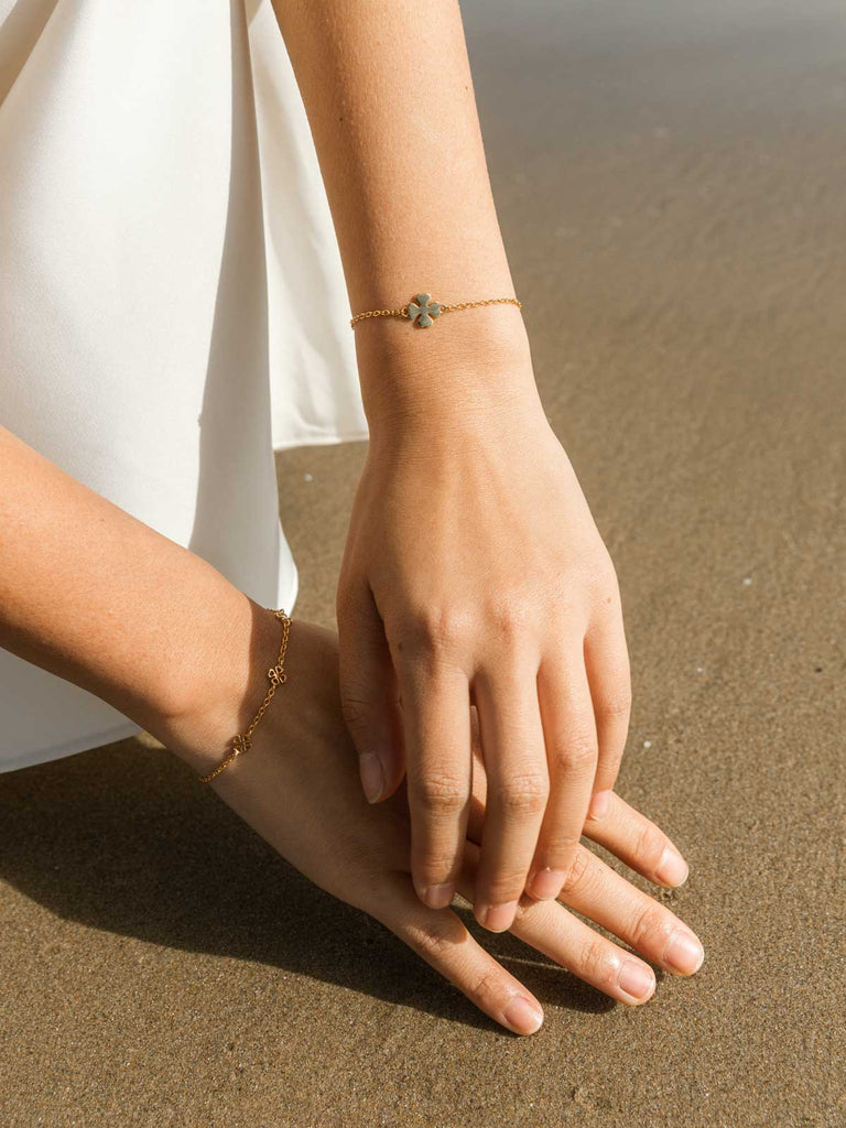 Nachhaltiges Love Clover Armband | Kleeblattschmuck von DEAR DARLING BERLIN