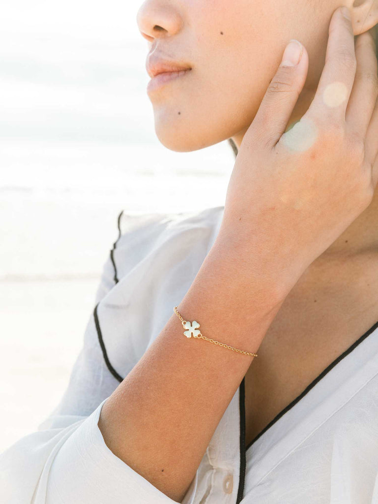 Nachhaltiges Love Clover Armband | Kleeblattschmuck von DEAR DARLING BERLIN