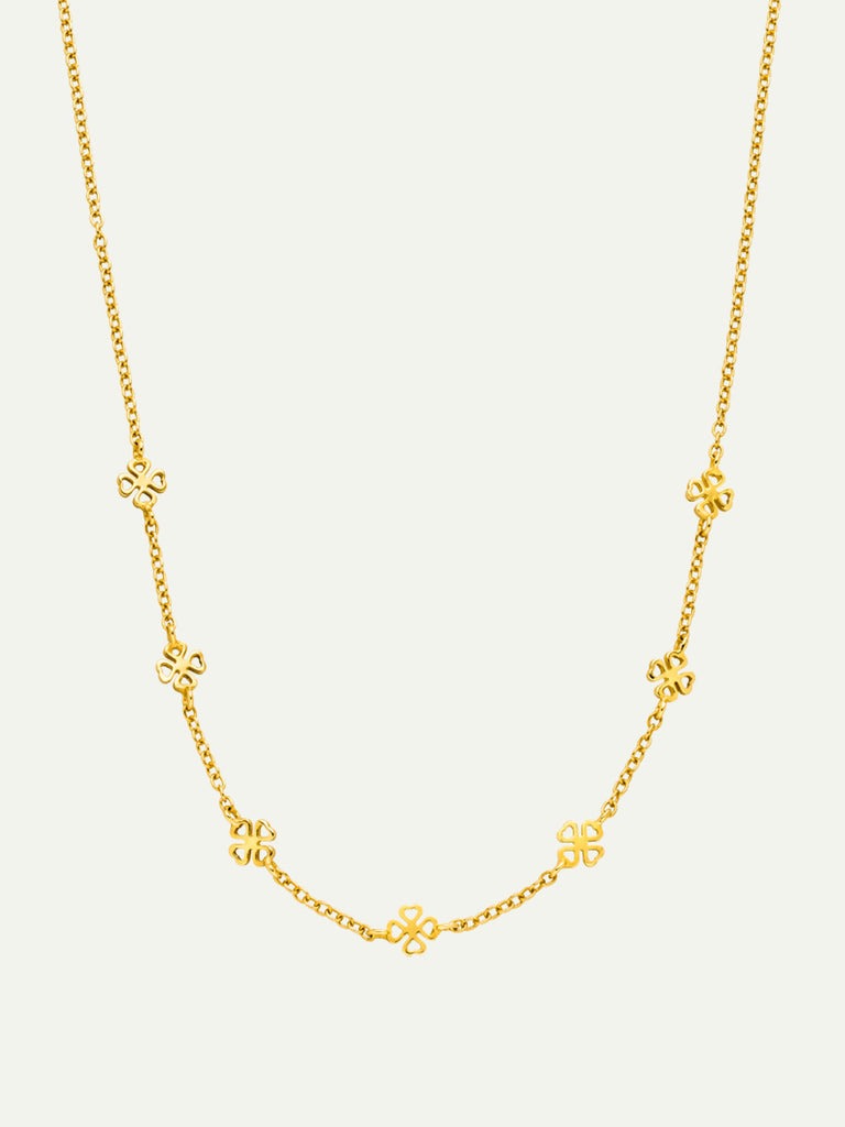 Mini Love Clover Halskette | Kleeblatt Kette | Glücksbringer von DEAR DARLING BERLIN