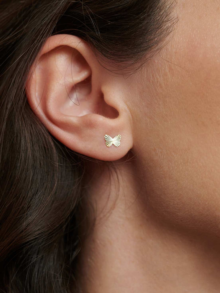 Kinderohrringe 14k Echtgold Tragebild