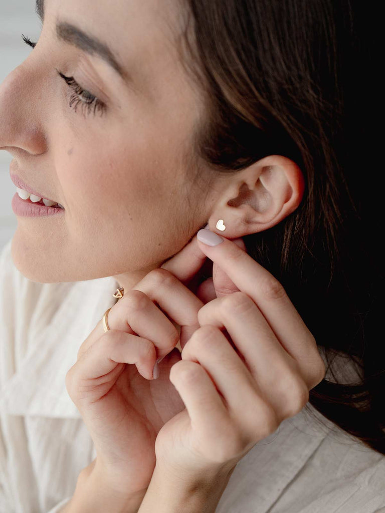 Kinderohrringe Little Hearts | 14k Echtgold von DEAR DARLING BERLIN