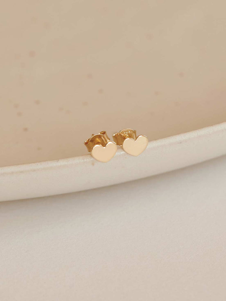 Kinderohrringe Little Hearts | 14k Echtgold von DEAR DARLING BERLIN