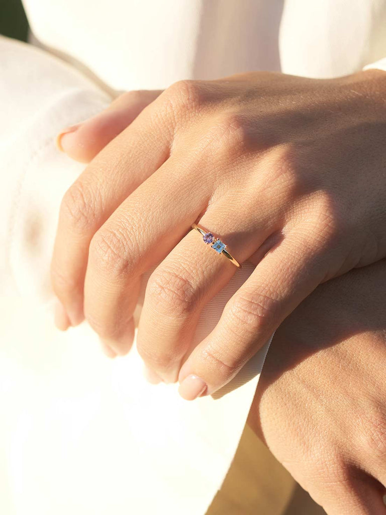 Ring Ophelia | Geburtsstein Ring Toi et Moi von DEAR DARLING BERLIN