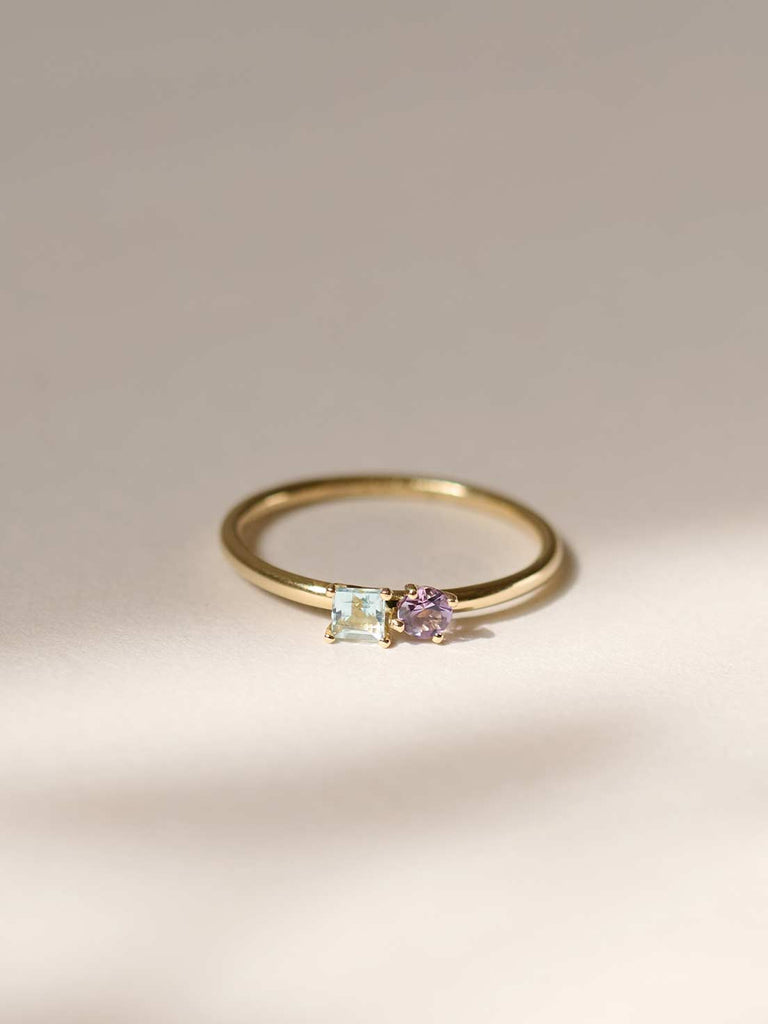 Ring Ophelia | Geburtsstein Ring Toi et Moi von DEAR DARLING BERLIN