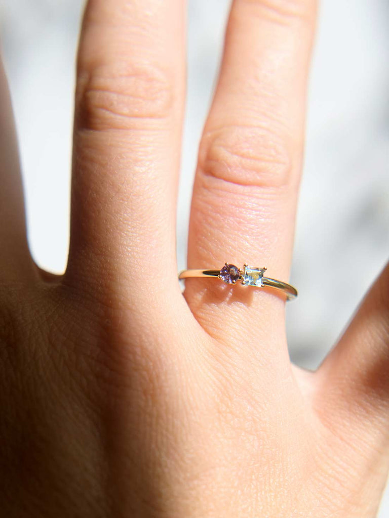 Ring Ophelia | Geburtsstein Ring Toi et Moi von DEAR DARLING BERLIN