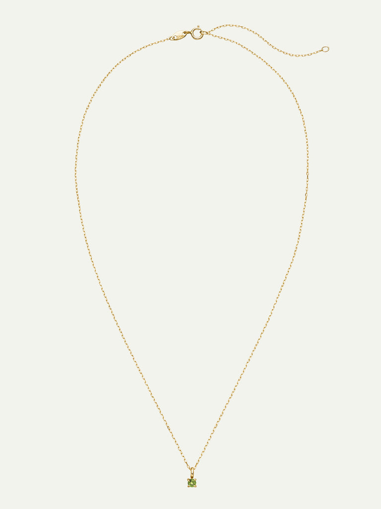 Geburtsstein August Halskette | 14k Echtgold & Peridot  von DEAR DARLING BERLIN