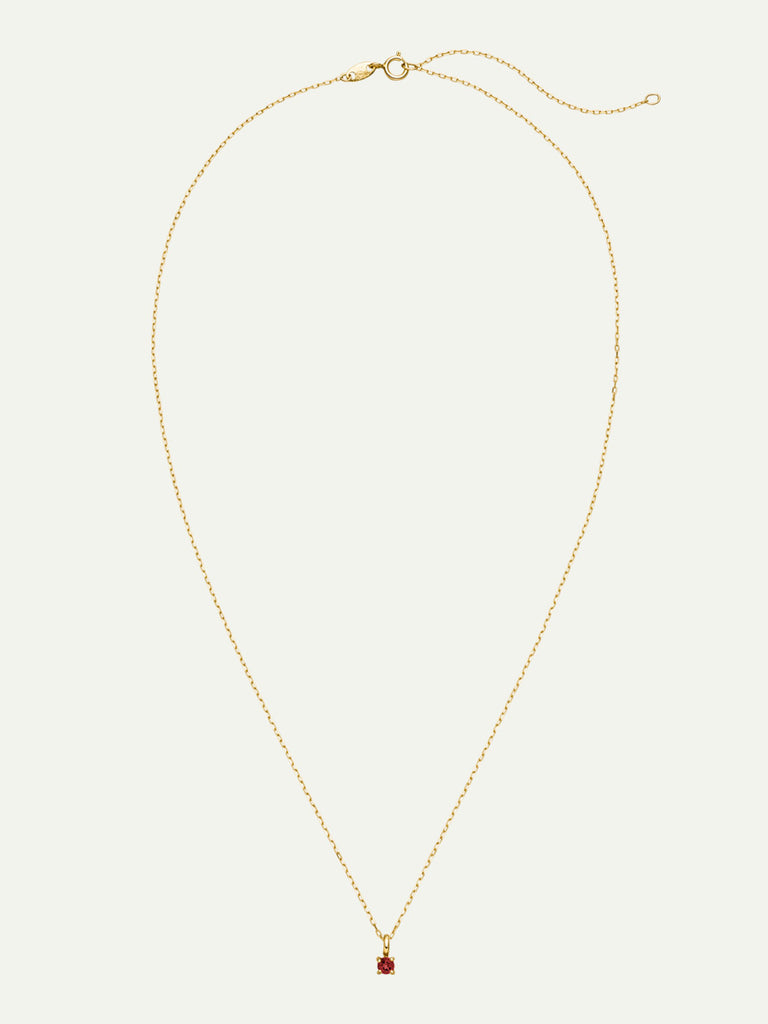 Geburtsstein Januar Halskette | 14k Echtgold & Granat von DEAR DARLING BERLIN