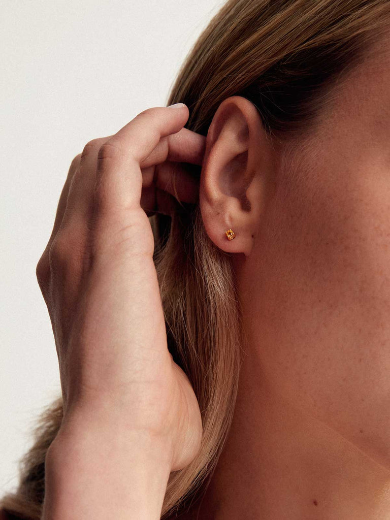 Geburtsstein November Ohrringe | 14k Echtgold & Citrin von DEAR DARLING BERLIN