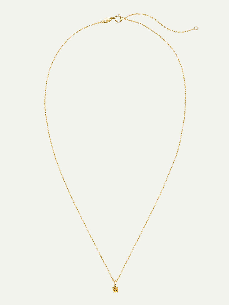 Geburtsstein November Halskette | 14k Echtgold & Citrin von DEAR DARLING BERLIN