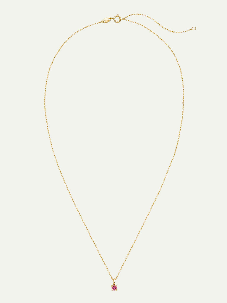 Geburtsstein Oktober Halskette | 14k Echtgold & Turmalin von DEAR DARLING BERLIN