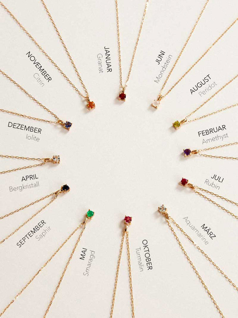 Geburtsstein Februar Ohrringe | 14k Echtgold von DEAR DARLING BERLIN