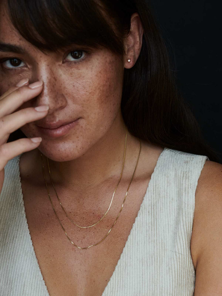 Nachhaltige 14k Echtgold Halskette The Goddess von DEAR DARLING BERLIN