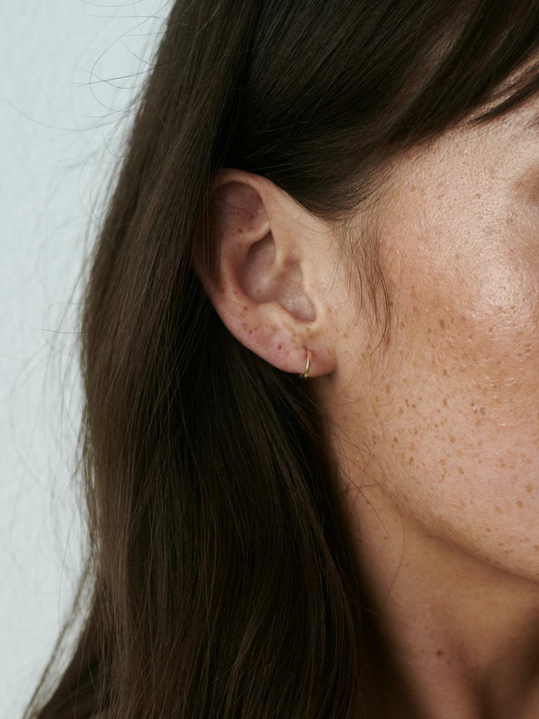 Nachhaltige 14k Echtgold Berlin Basic Gold Hoops von DEAR DARLING BERLIN