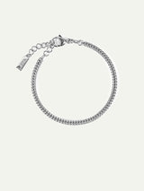 Produktbild nachhaltiges Armband Chloe Silber als Nahaufnahme