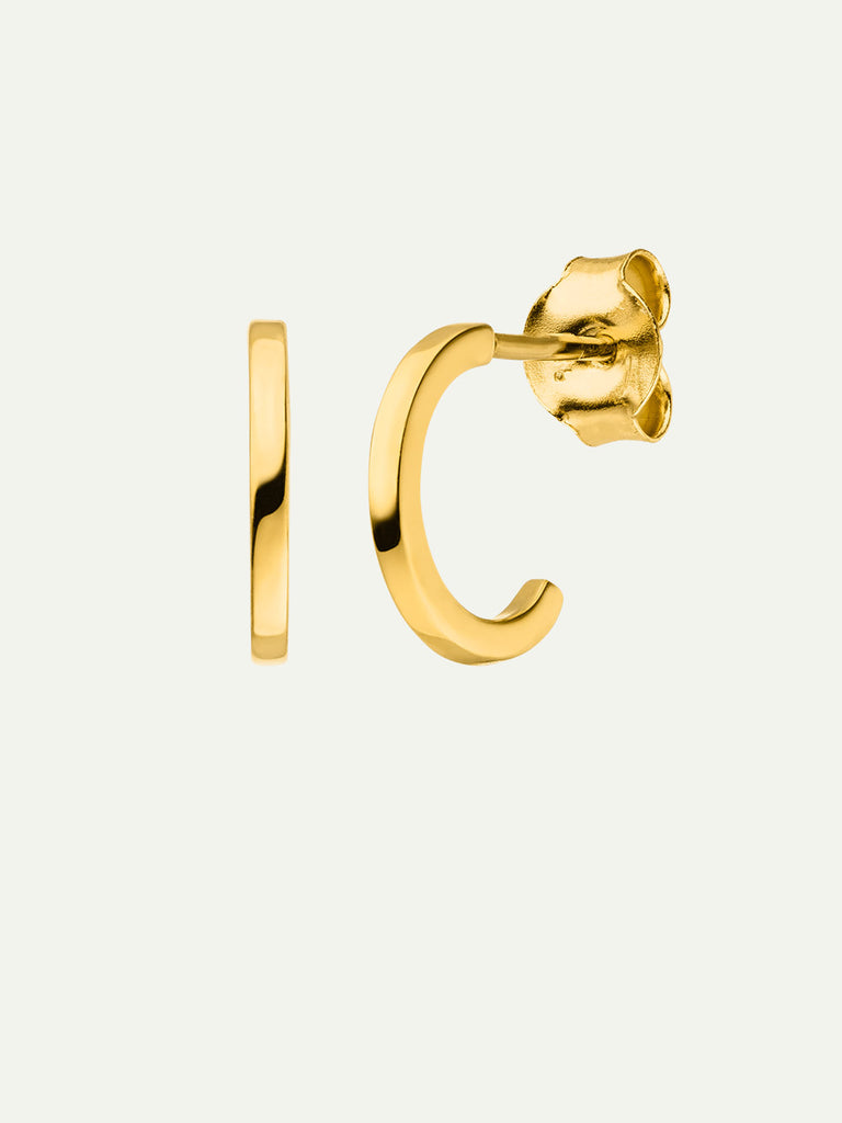 Nachhaltige 14k Echtgold Berlin Basic Gold Hoops von DEAR DARLING BERLIN