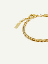 Produktbild nachhaltiges Armband Chloe Gold als Nahaufnahme