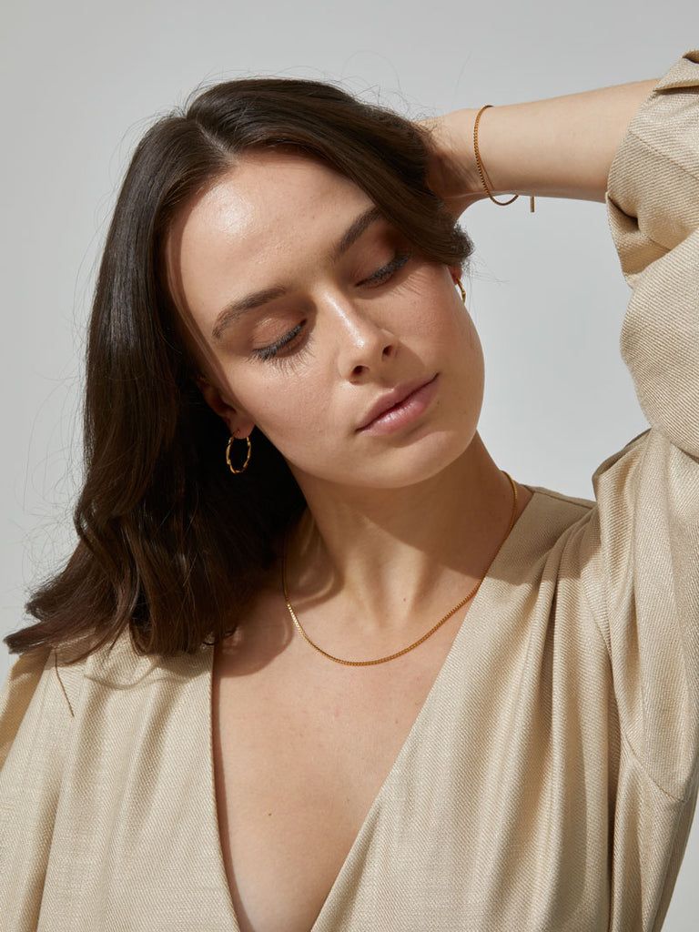 Nachhaltige Elegant Hoop Earrings | Recycletes Material von DEAR DARLING BERLIN