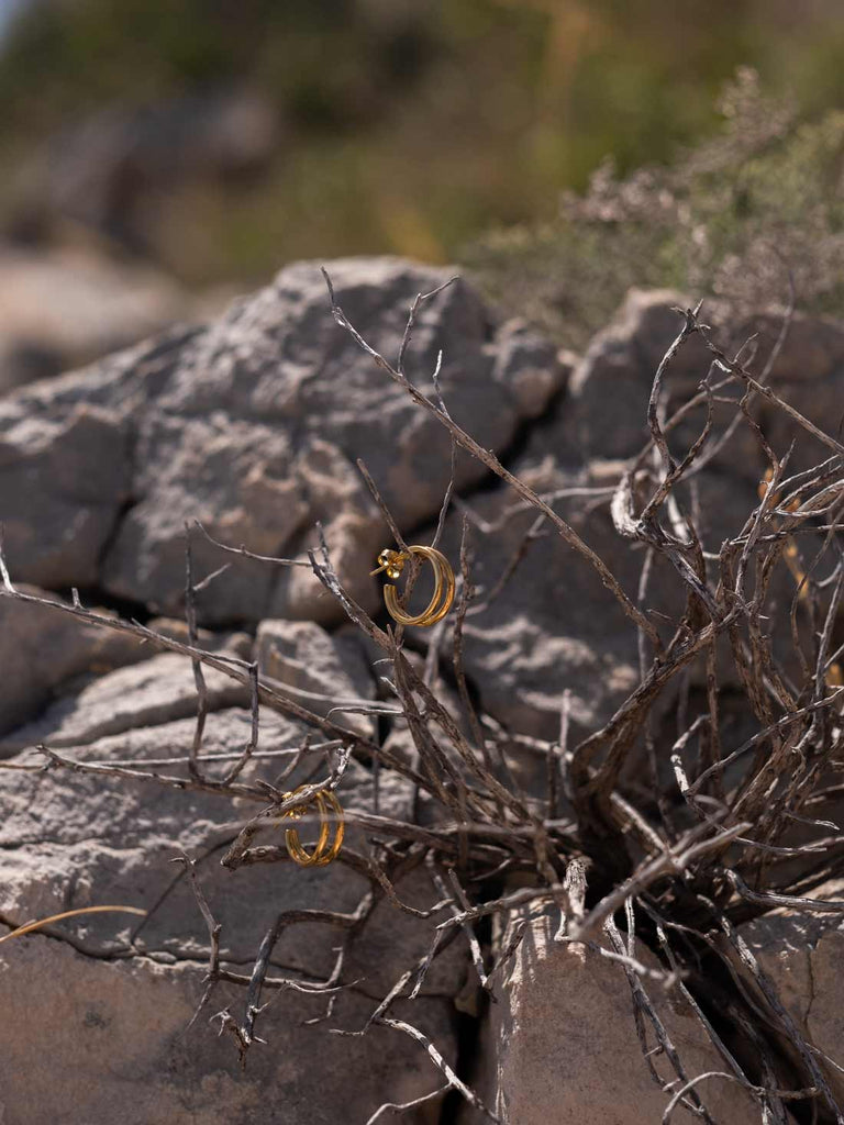 Nachhaltige Essential Double-Hoop Ohrringe  von DEAR DARLING BERLIN