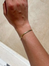 Elegantes Flachpanzerarmband