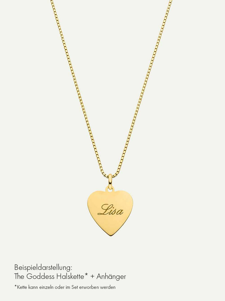 Personalisierbarer Anhänger mit Gravur | 14k Echtgold von DEAR DARLING BERLIN