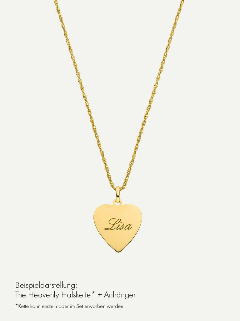 Personalisierbarer Anhänger mit Gravur | 14k Echtgold von DEAR DARLING BERLIN
