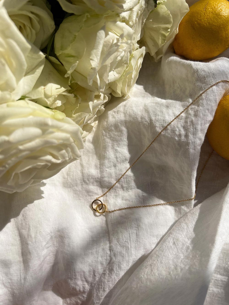 Nachhaltige Double-Ring Halskette  von DEAR DARLING BERLIN