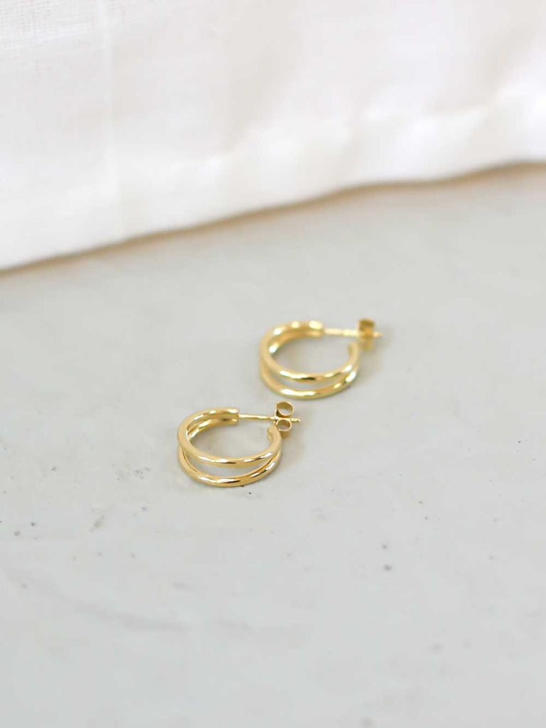 Nachhaltige Essential Double-Hoop Ohrringe  von DEAR DARLING BERLIN